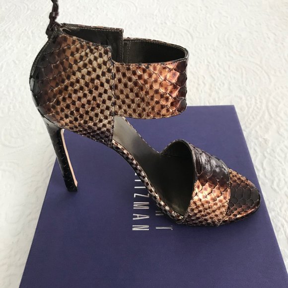 Stuart Weitzman Metallic Python Pumps - Picture 10 of 11